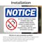 Signmission No Cell Phones Allowed In Work Sign With Symbol, 10 in W x Rectangle, Vinyl Decal OS-2PACK-NS-D-710-L-14420 - alternate 2